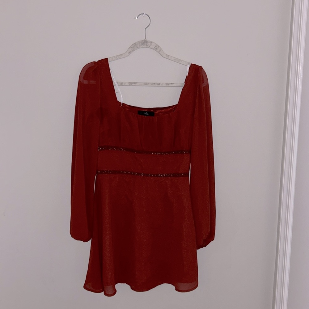 Red mini lulus dress